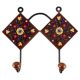 Dark Brown With Yellow Wheel Flower Ceramic Tile Hook